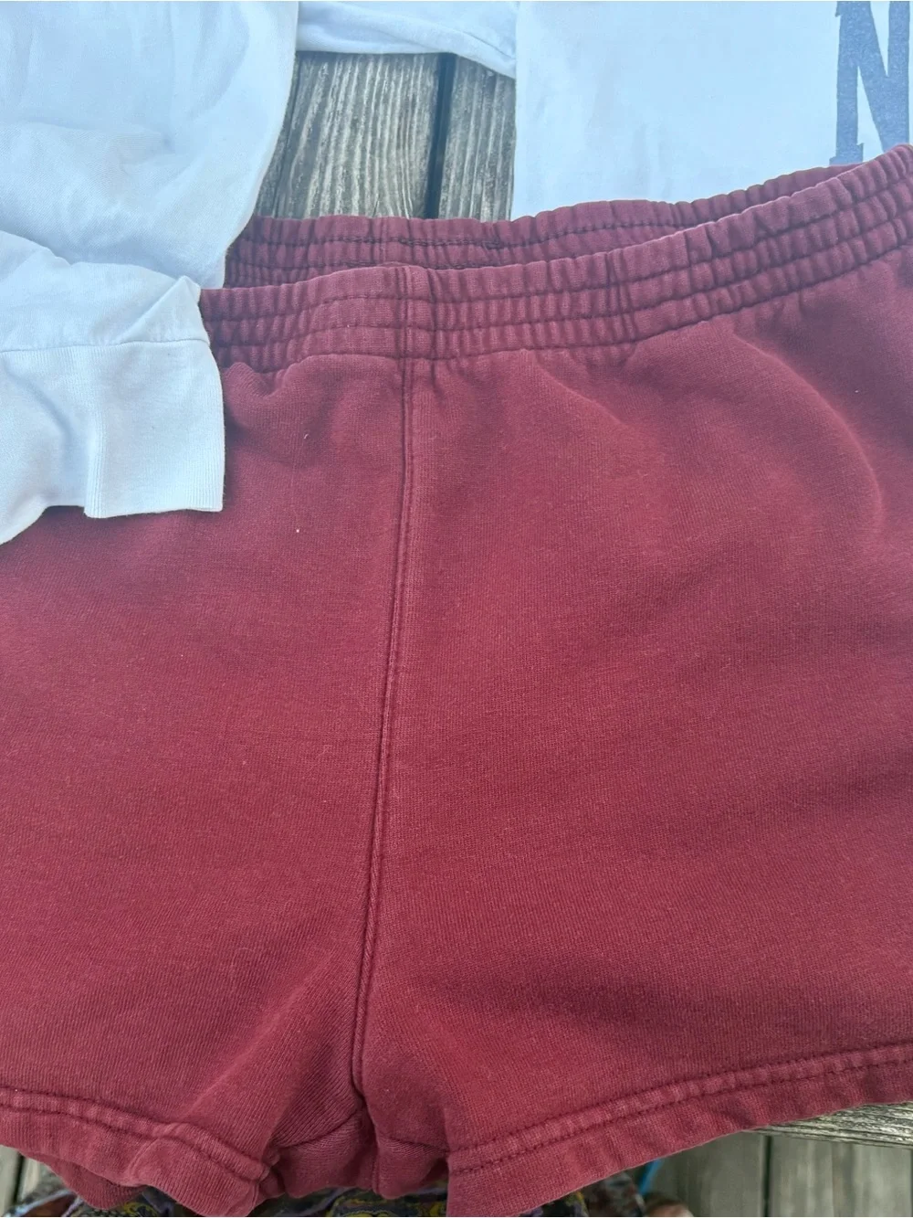 Burgundy Athletic Lounge Shorts